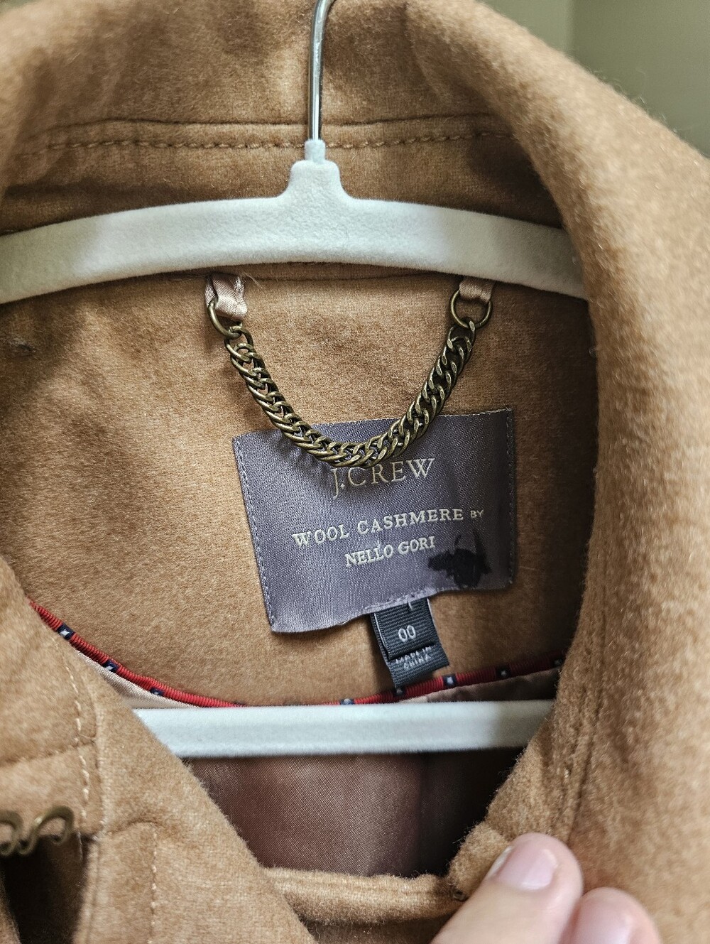 $365 J. Crew Icon Trench Coat in Italian Wool-Cashmere Nello Gori - Picture 5 of 13